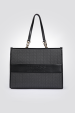 תיק יד גדול דמוי עור לנשים DEVLON בצע אפור כהה