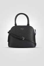 תיק יד לנשים בצבע שחור עם לוגו