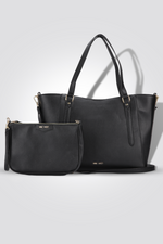 סט תיק צד ויד בצבע שחור