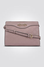 תיק צד בצבע ורוד