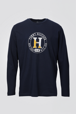 טישירט לגברים HEATHER בצבע נייבי