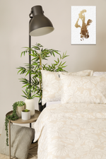 סט מצעים מיטה וחצי 120/200 ס"מ דגם SEPIA PEONY