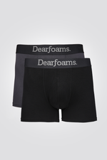 מארז בוקסרים לגבר בצבעים שחור אפור