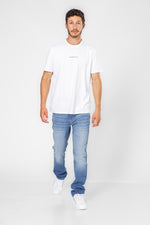 טישירט בצבע לבן לגברים