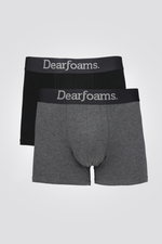 מארז בוקסרים לגבר בצבעים שחור אפור