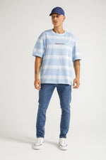 חולצה בגזרת אוברסייז הדפס פסים | קנת קול