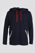 סווטשירט קפוצ'ון בצבע נייבי