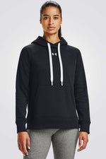 סווטשירט קפוצ'ון Rival Fleece בצבע שחור