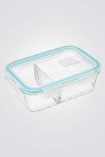 קופסת אחסון מחולקת זכוכית 0.7L