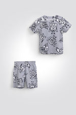 סט פיג'מה קצרה בובספוג | דלתא