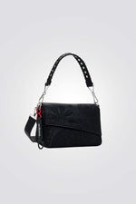 תיק כתף עם טקסטורה פרחונית | דזיגוואל