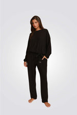 סט סריג רך חולצה ומכנסיים ארוכים | לימינל