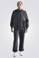 סווטשירט עם קפוצ'ון בצבע אפור לנשים | נייקי