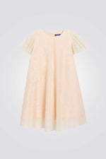 שמלת פאייטים קצרה לבנות