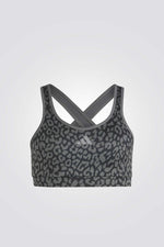 גוזיית ספורט בעיצוב מנומר לילדות ונערות | אדידס