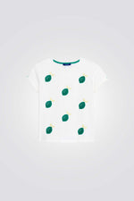 טישירט לילדות עם הדפס לימונים