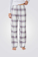 מכנסי פיג'מה משובצים LUNNA לנשים | איתם