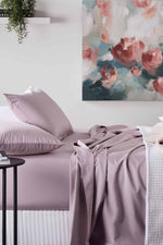 ציפה לשמיכה יחיד 150/200 במבוק כותנה דגם Violet