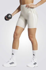 טייץ קצר Optime Essentials 3 Stripes לנשים