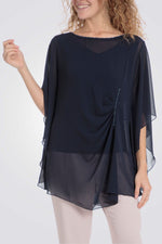 טווינסט בצבע נייבי עם עיטורים מנצנצים