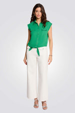 חולצת קשירה עם שרוולים קצרים | מורגן