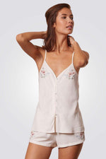 גופייה בשילוב רקמה ENYDE