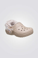 כפכפי פליז חמות לילדים במידות קטנות Classic Bear Plush Fleece Lined Clog T | קרוקס