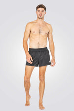 בגד ים לגברים SOLID-COVER-UP בצבע שחור