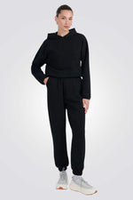 מכנסיים ארוכים Waffle-Knit Sweatpants לנשים | 4F