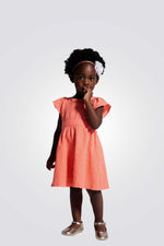 שמלה לתינוקות בצבע כתום