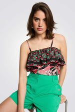 גופיה הדפס צמחים