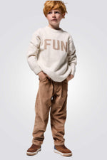 סוודר לילדים עם הדפס | אוקיידי