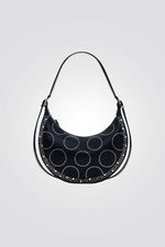 תיק כתף חצי ירח אלגנטי בצבע שחור | דסיגואל