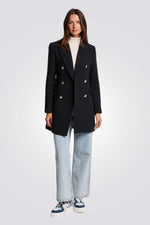 מעיל מחוייט לנשים עם סגירת כפתורים כפולה | מורגן