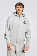 סווטשירט לגברים בצבע אפור