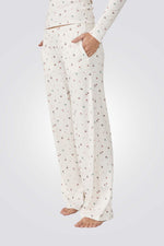 מכנס פיג'מה עם הדפס FISLA לנשים | איתם