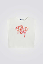 טישירט לילדות ללא שרוולים