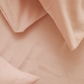 סדין מיטה זוגית רחבה מאוד  200/200 100% כותנה באריגת סאטן בצבע ניוד - 2