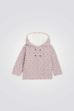 מעיל פליז דו צדדי לילדות עם הדפס ורוד מנומר | אוקיידי