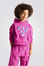 סווטשירט לילדות בצבע סגול | אוקאיידי