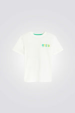 טישירט לילדים בצבע לבן עם הדפס