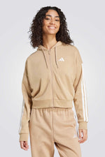 קפוצ'ון לנשים בצבע חום בהיר