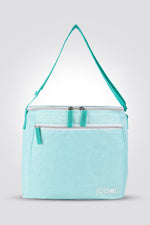 צידנית רכה 24 ליטר בצבע ירוק עם רוכסן טורקיז