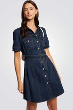 שמלה ג'ינס כהה