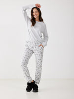 פיג'מה ארוכה בעיצוב הדפס מנומר לנשים | בוניטה דה מאס