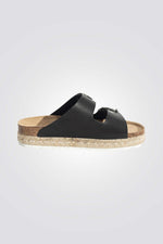 כפכפי עור לנשים ALCEE בצבע שחור