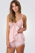 סט בייבי דול מיקרופייבר ורוד