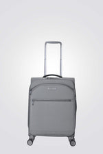 מזוודה טרולי עלייה למטוס 18.5'' BROOKLYN בצבע אפור