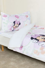 סט מצעים מיטת מעבר 70/140 ס"מ MINNIE-flowers | דיסני