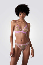 תחתוני חוטיני טול רקום DOUCEUR לנשים